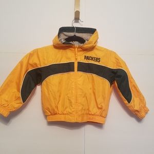 NFL Packers toddler kids jacket Size 4T
